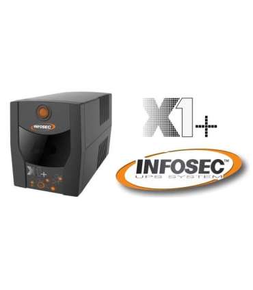 Infosec UPS X1+ 1000 Backup Power Supply 1000VA, 500W, 2× FR/Schuko