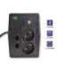 Qoltec Monolith uninterruptible power supply (UPS) Double-conversion (Online) 0.45 kVA 240 W 2 AC outlet(s)