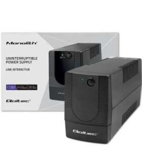 Qoltec 53773 uninterruptible power supply (UPS) Line-Interactive 0.85 kVA 480 W 1 AC outlet(s)
