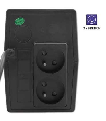 Qoltec 53773 uninterruptible power supply (UPS) Line-Interactive 0.85 kVA 480 W 1 AC outlet(s)