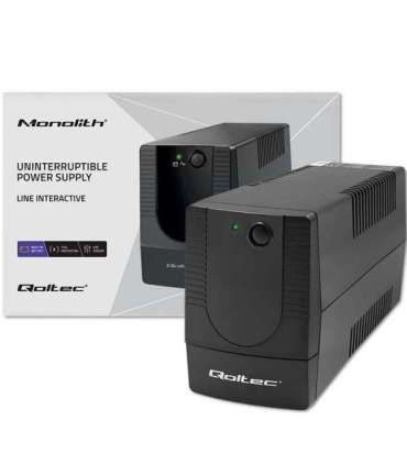 Qoltec 53774 uninterruptible power supply (UPS) Line-Interactive 1 kVA 600 W 1 AC outlet(s)