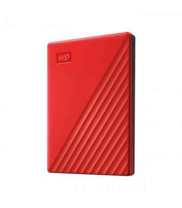 Western Digital WDBPKJ0040BRD-WESN My Passport External HDD, 4TB, USB 3.2 Gen 1, Red