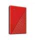 Western Digital WDBPKJ0040BRD-WESN My Passport External HDD, 4TB, USB 3.2 Gen 1, Red