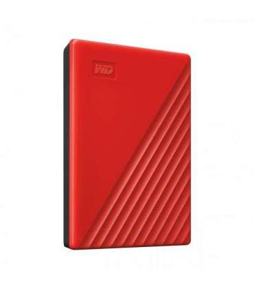 Western Digital WDBPKJ0040BRD-WESN My Passport External HDD, 4TB, USB 3.2 Gen 1, Red