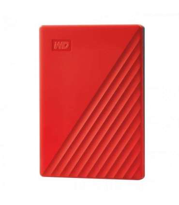 Western Digital WDBPKJ0040BRD-WESN My Passport External HDD, 4TB, USB 3.2 Gen 1, Red