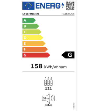 Serving wine cellar 121-bottle La Sommeliere, black