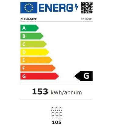 Wine cellar Climadiff, black