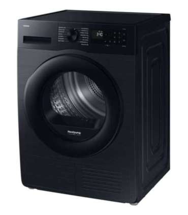 Samsung Dryer DV90DG52A0ABLE, black, SpaceMax, Higiene care, 9kg, A+++, heat pump, Black