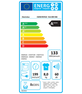 Dryer ELECTROLUX EW9D787KCE