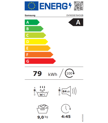 Dryer SAMSUNG DV90DB7845GBU4