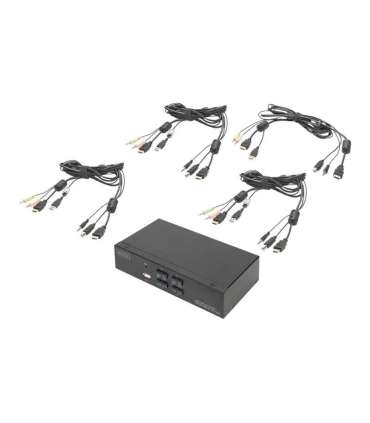Digitus KVM Switch, 4 Port, Single Display, 4K, HDMI DS-12880