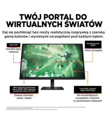OMEN by HP 27 inch QHD 165Hz Gaming Monitor - OMEN 27q