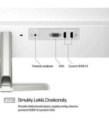 HP 27-inch Series 5 FHD monitor in white - 527sw