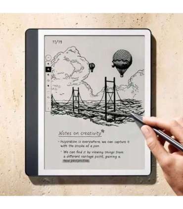 Ebook New Kindle Scribe - 2024 release 10.2" glare-free 64GB Wi-Fi (Without Lockscreen Ads) with Premium Pen Tungsten