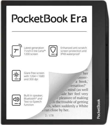 PocketBook 700 Era Silver e-book reader Touchscreen 16 GB Black, Silver
