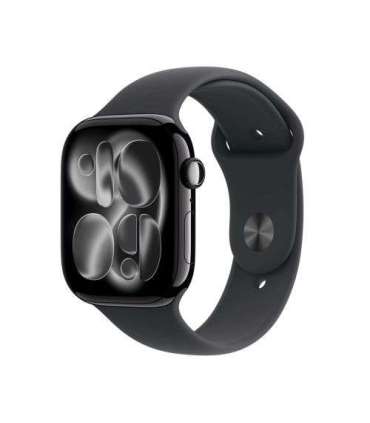 Apple Watch Series 11 (2025) GPS 46mm Jet Black Alu Case, Black Sport Band M/L EU MEUX4