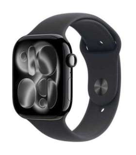 Apple Watch Series 11 (2025) GPS 46mm Jet Black Alu Case, Black Sport Band S/M EU MEUW4