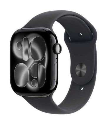 Apple Watch Series 11 (2025) GPS 46mm Jet Black Alu Case, Black Sport Band S/M EU MEUW4