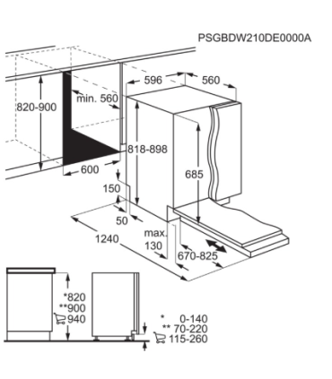 Dishwasher AEG FSE75737P