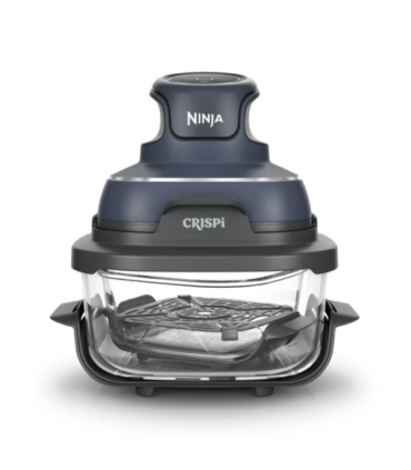 NINJA 4-in-1 Portable Glass Air Fryer FN101EUGY Crispi Power 1700 W Capacity 3.8 L Blue/Black