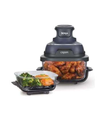 NINJA 4-in-1 Portable Glass Air Fryer FN101EUGY Crispi Power 1700 W Capacity 3.8 L Blue/Black