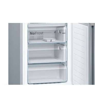 Bosch Serie 4 KGN39VIEB Fridge-Freezer Freestanding 368 L E Stainless Steel