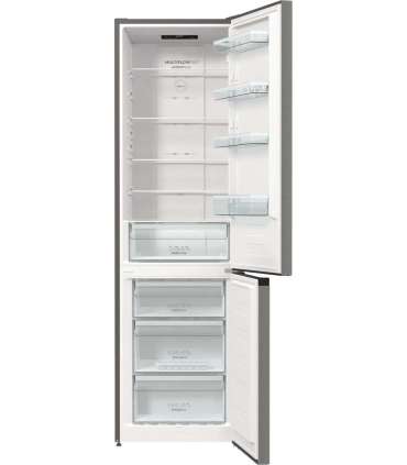 Gorenje NRK6202EXL4 fridge-freezer Freestanding 331 L E Grey