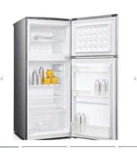 MPM MPM-125-CZ-11/E  silver refrigerator with a freezer
