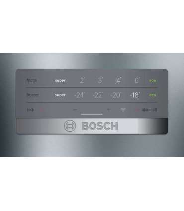Bosch Serie 4 KGN397IEQ fridge-freezer Freestanding 368 L E Stainless steel