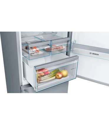 Bosch Serie 4 KGN397IEQ fridge-freezer Freestanding 368 L E Stainless steel
