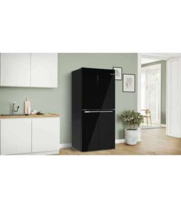Bosch Serie 4 KMC85LBEA side-by-side refrigerator Freestanding 547 L E Black