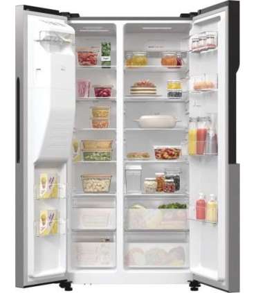 Gorenje NRR9185ESXL side-by-side refrigerator Freestanding 550 L E Silver