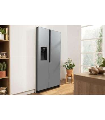 Gorenje NRR9185ESXL side-by-side refrigerator Freestanding 550 L E Silver