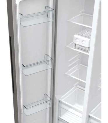 Gorenje NRR9185EAXL side-by-side refrigerator Freestanding 550 L E Silver