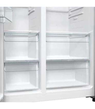 Gorenje NRR9185EAXL side-by-side refrigerator Freestanding 550 L E Silver
