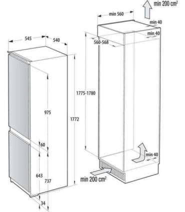 Gorenje NRKI517E41 Built-in 252 L E White