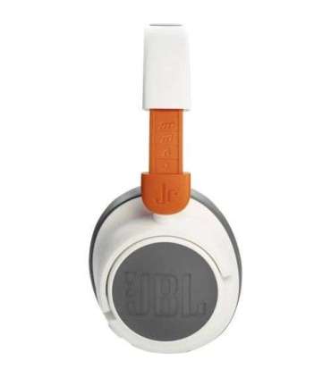 JBL JR460NC Bluetooth Wireless On-Ear Headphones for Kids with Noise Cancellation, White/ Brown EU