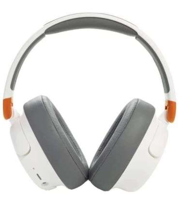 JBL JR460NC Bluetooth Wireless On-Ear Headphones for Kids with Noise Cancellation, White/ Brown EU