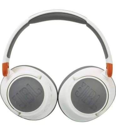 JBL JR460NC Bluetooth Wireless On-Ear Headphones for Kids with Noise Cancellation, White/ Brown EU