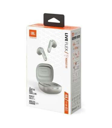 JBL Live Flex TWS Bluetooth Wireless In-Ear Earbuds Silver EU