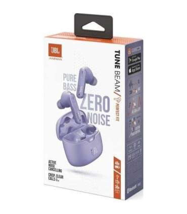 JBL Tune Beam TWS Bluetooth Wireless In-Ear Earbuds Purple EU