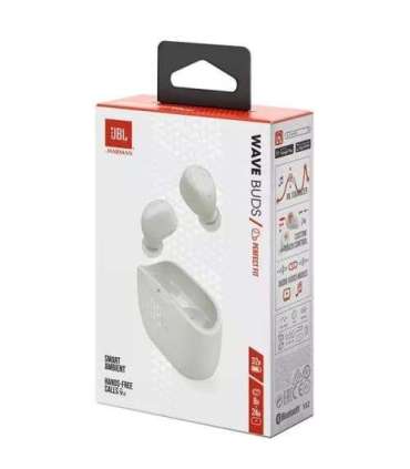 JBL Wave Buds TWS Bluetooth Wireless In-Ear Earbuds White EU