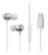 Joyroom Earphone Wired In-Ear Headphones with Remote and Microphone, Type-C USB, Silver EU (JR-EC06)