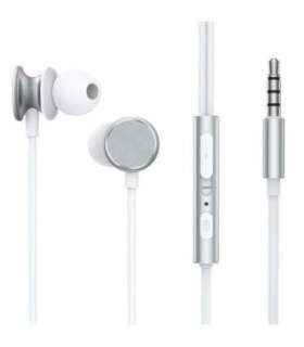 Joyroom Earphone Wired, In-Ear Headphones with Remote and Microphone, 3.5mm Jack, Silver (JR-EW03)