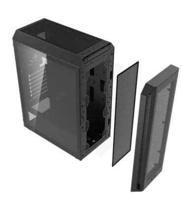 Case|ADATA|VALOR AIR PLUS MID|MidiTower|Case product features Transparent panel|ATX|MicroATX|MiniITX|Colour Black|VALORAIRPLU