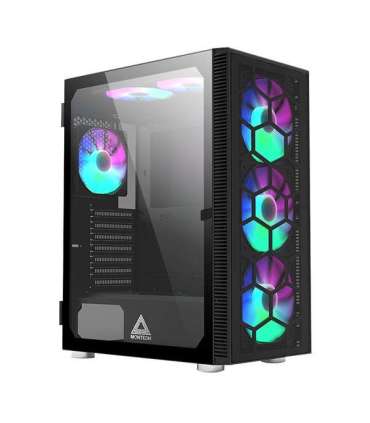 Case|MONTECH|X3 Glass|MidiTower|Not included|Colour Black|X3GLASS(B)