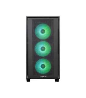 Case|CHIEFTEC|HUNTER 3|MidiTower|Case product features Transparent panel|Not included|ATX|EATX|MicroATX|MiniITX|Colour Black|