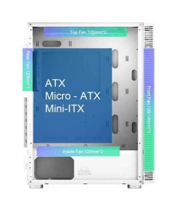 Case|MONTECH|X3 Glass|MidiTower|Case product features Transparent panel|Not included|ATX|MicroATX|MiniITX|Colour White|X3GLAS