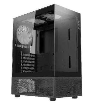 Case|ADATA|INVADER X MINI|MidiTower|Case product features Transparent panel|ATX|MicroATX|MiniITX|Colour Black|INVADERXMINIMT-