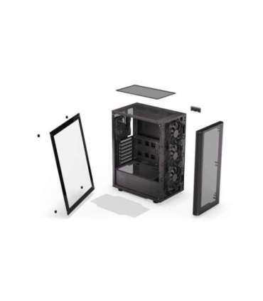 Case|ENDORFY|Ventum 200 Air|MicroTower|Case product features Transparent panel|Not included|ATX|MicroATX|MiniITX|Colour Black